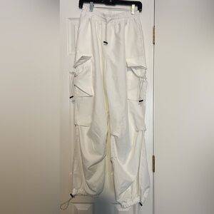 White cargo pants